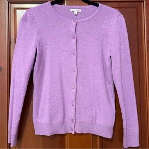 Vintage Purple Croft & Barrow Button Up Cardigan